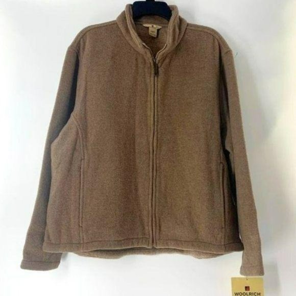 Woolrich Jackets & Blazers - Woolrich DEADSTOCK New Wool Zip Jacket Tan Brown Womens XL
